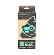 FuzzYard Compostable Poop Bags (4 Rolls)