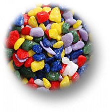 Show Master Aquarium Gravel Painted Multi Colour 2kg