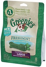 Greenies Dog Dental Treats Freshmint for Large Dogs 340g
