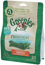 Greenies Dog Dental Treats Freshmint for Petite Dogs 340g