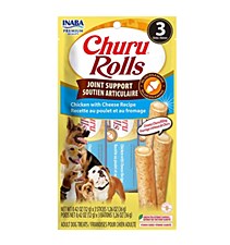 INABA Churu Rolls Joint Support Chicken with Cheese Recipe Dog Treats 30g