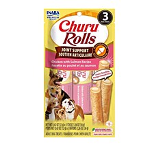 INABA Churu Rolls Joint Support Chicken with Salmon Recipe Dog Treats 30g