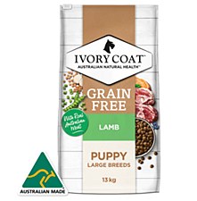 Ivory Coat Puppy Large Breed Grain Free Lamb 13kg Dry Dog Food