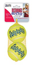 KONG Air Squeaker Tennis Balls Dog Toy Large (2 Pack)