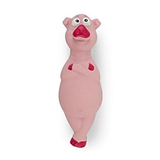 Kazoo Poised Pig Medium Latex Dog Toy