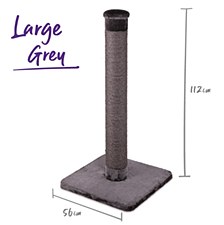Kazoo Large Grey Cat Scratch Post