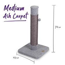 Kazoo Medium Ash Carpet Cat Scratch Post