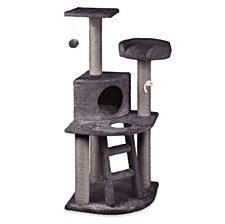 Kazoo Corner 3 Level Charcoal Cat Scratch Post