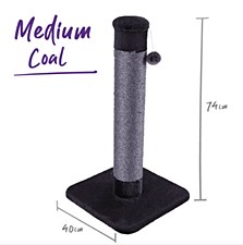 Kazoo Medium Charcoal Eco Cat Scratch Post