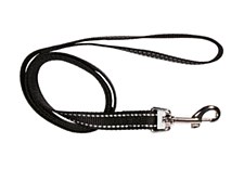 Montys Dog Lead Reflective Thread 20mm x 120cm Black