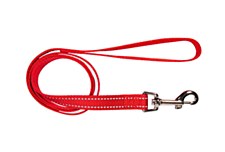 Montys Dog Lead Reflective Thread 20mm x 120cm Red