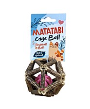 K9 Homes Organic Matatabi Cage Jingle Bell Ball Cat Toy