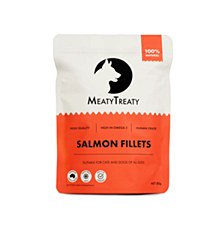 MeatyTreaty Premium Freeze Dried Salmon 80g Pet Treats