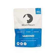 MeatyTreaty Premium Freeze Dried Sardine 100g Pet Treats
