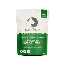 MeatyTreaty Premium Freeze Dried Turkey 80g Pet Treats