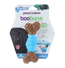 Paws & Claws Boobone TPR Dental Bone Peppermint 15cm Dog Toy