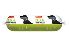 Prime100 Cooked Roll with Beef & Vegetables 3kg Wet Dog Food