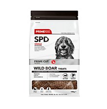 Prime100 Single Protein Diet Prime Cut Wild Boar Fillets Dog Treats 100g
