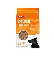 Prime100 Chicken Fillets Dog Treats 100g
