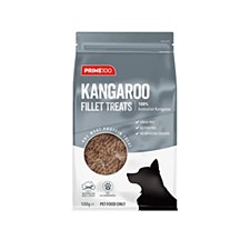 Prime100 Kangaroo Fillets Dog Treats 100g