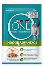 Purina One Healthy Adult with Ocean Fish In Gravy 12x 70g Wet Cat Food