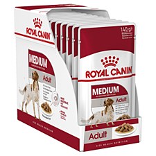 Royal Canin Medium Adult 140g x 10 Wet Dog Food