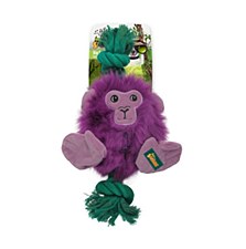 All For Paws Safari Big Foot Monkey with Rope Dog Toy