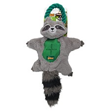 All For Paws Safari Air Crinkle Racoon with Rope Dog Toy