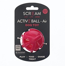 Scream Active Ball AIR Loud Pink Medium Dog Toy
