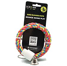 Scream Bird Bungee Rope 112cm Bird Toy