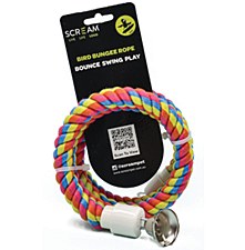 Scream Bird Bungee Rope 122cm Bird Toy
