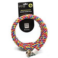 Scream Bird Bungee Rope 213cm Bird Toy