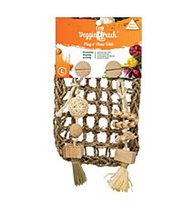 Veggie Patch Play n Chew Wall 28cm X 18cm Small Pet Toy