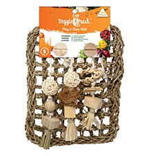 Veggie Patch Play n Chew Wall 18cm X 5cm Small Pet Toy