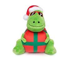 FuzzYard Wraptor the Dinosaur Small Christmas Dog Toy