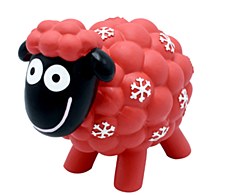 K9 Homes Latex Sheep Red Christmas Dog Toy