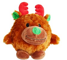 K9 Homes Reindeer with Spiked TPR Ball Christmas Dog Toy