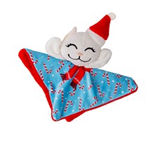 KONG Holiday Crackles Santa Kitty Christmas Cat Toy
