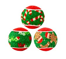 KONG Holiday Squeakair Balls Christmas Dog Toy Small (6 Pack)