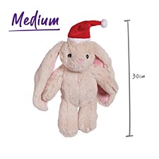 Kazoo Bunny with Hat Medium Christmas Dog Toy