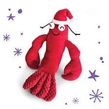 Kazoo Plush Lobster Medium Christmas Dog Toy