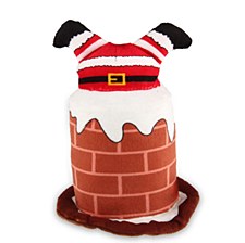 Kazoo Santa stuck in Chimney Chistmas Dog Toy