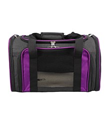 Zeez Foldable Soft Sided Pet Carrier Purple
