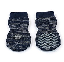 Zeez Dog Socks Non-Slip Navy Medium