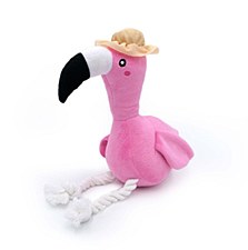 ZippyPaws Playful Pal Freya The Flamingo Plush Dog Toy