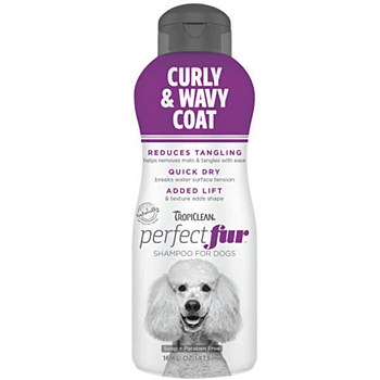 Tropiclean PerfectFur Curly &amp; Wavy Coat Dog Shampoo 473ml