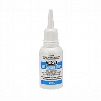 Troy Canker Ear Drops 20ml - Mega Pet Warehouse