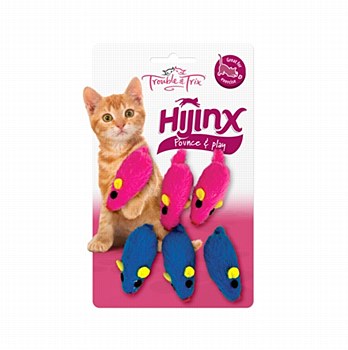 Trouble &amp; Trix HiJinx Mice Cat Toys (6 Pack)