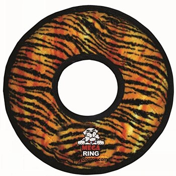 Tuffy Mega Ring Tiger Print Dog Toy