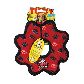 Tuffy JR Gear Ring Red Dog Toy
